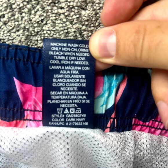 George Above the Knee 6" Inseam Shorts Mens 2XL Multicolor Flamingo Drawstring - Picture 9 of 10